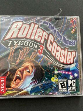Vintage Roller Coaster Tycoon 3 Computer CD-ROM game SEALED